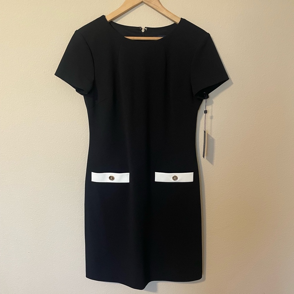Tommy Hilfiger Black Dress with White Accents